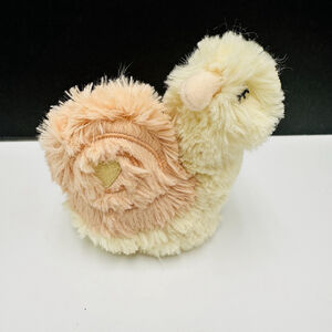 Slumberkins Snail Mini Silken Yellow Limited Edition Plush Stuffed Animal 5”